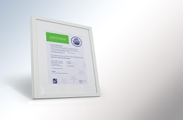 Zertifikat mit Rahmen für Homepage